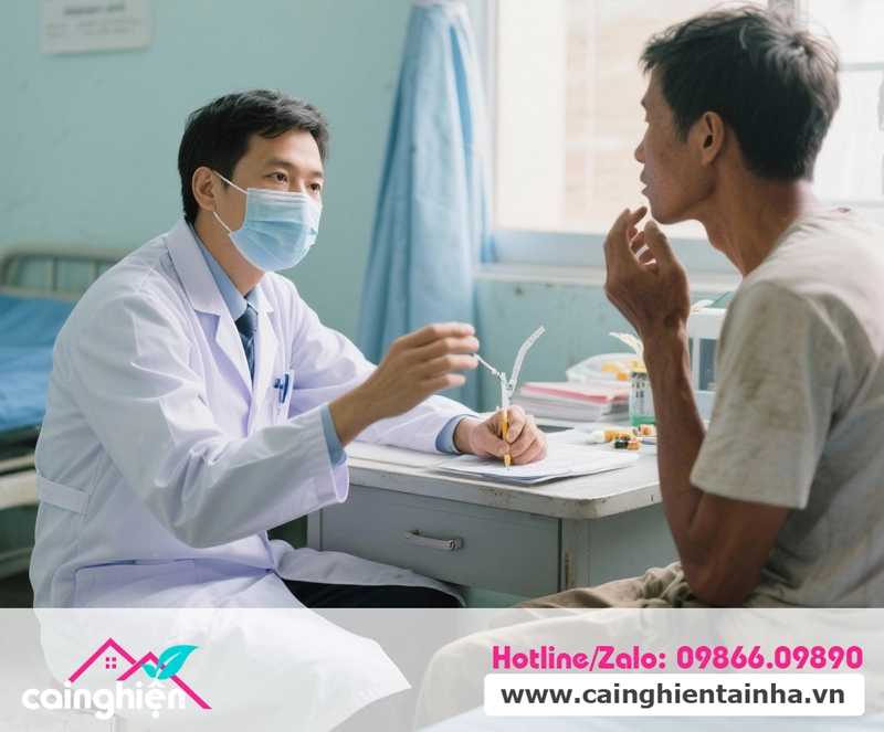 Bác sĩ tư vấn cho bệnh nhân cai nghiện ma túy