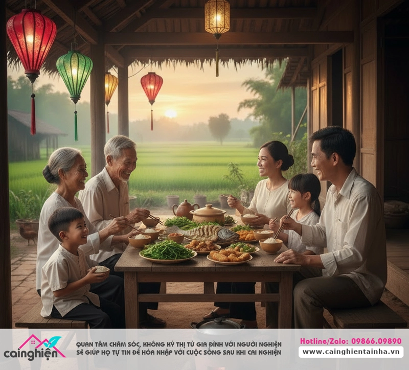 Quan tâm chăm sóc, không kỳ thị sẽ giúp người nghiện tự tin tái hòa nhập cộng đồng sau khi cai nghiện.