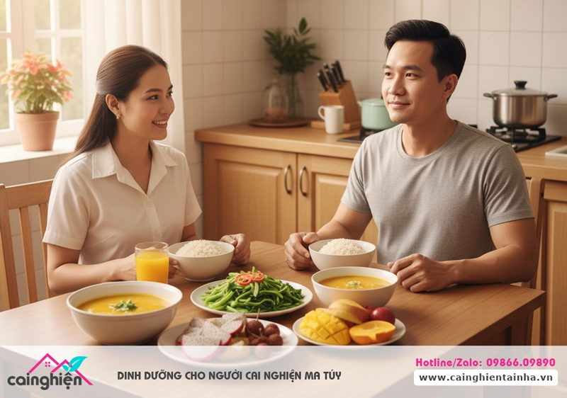 Vai trò của chế độ dinh dưỡng trong quá trình cai nghiện