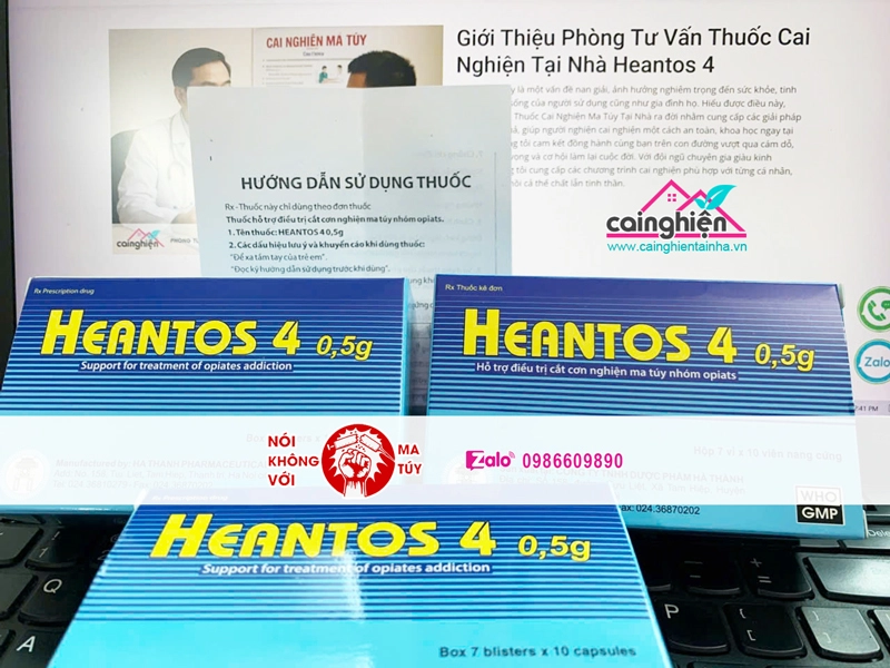 Thuốc Cai Nghiện Ma Túy Heantos 4 Chính Thức Được Phê Duyệt Mẫu Bao Bì Và Hướng Dẫn Sử Dụng
